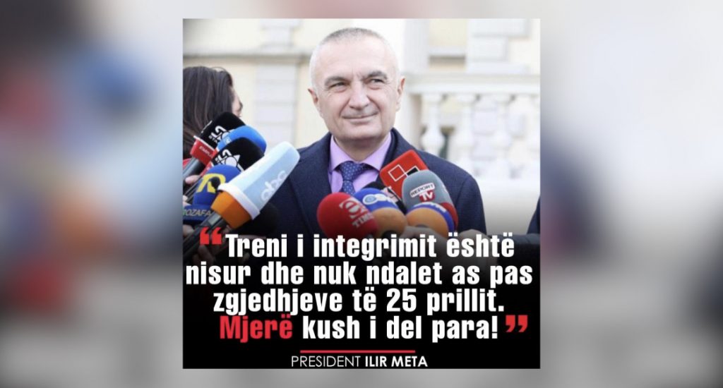 ‘Treni është nisur dhe nuk ndalet’, Meta paralajmëron mazhorancën: Mjer kush i del para!