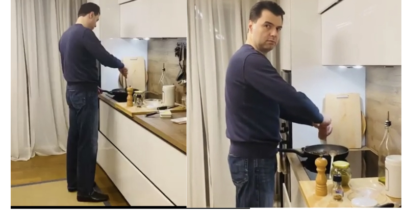 Basha guzhinier, bashkëshortja i poston videon: Gatuan më mirë se unë!