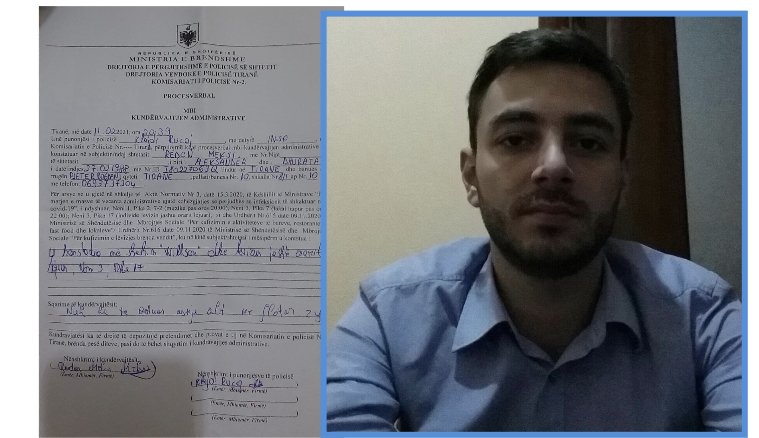 Policia gjobit djalin e ish-kryeministrit
