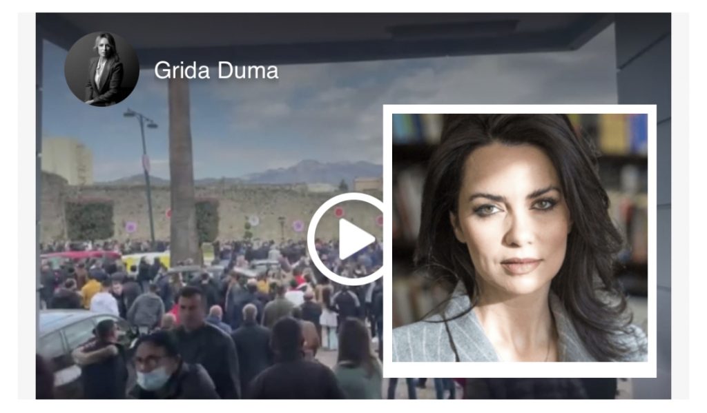 Qen bir qeni’, Grida Duma ‘bashkohet’ me sharjet kundër Ramës në Elbasan
