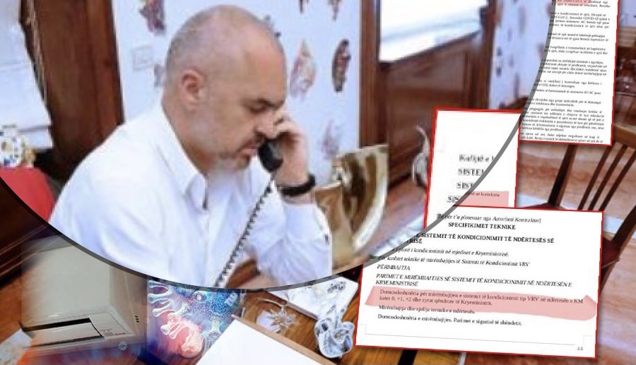 Luksi i Edi Ramës/ 300 mijë dollarë për kondicionerë anti-Covid në zyrën e tij