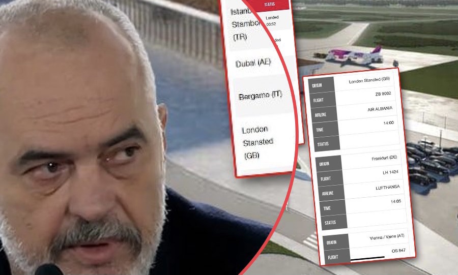 Mashtrimet e Ramës, s’ka linjë direkte për në aeroportin e Kukësit, avioni nga Londra ulet në Rinas