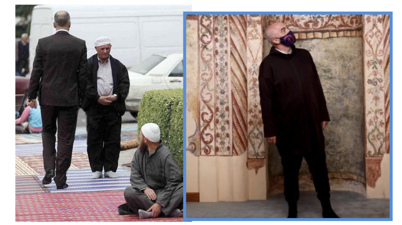 Dy fytyrat e Ramës me besimtarët myslimanë: Për vota heq këpucët, në pushtet ‘i shkel me këmbë