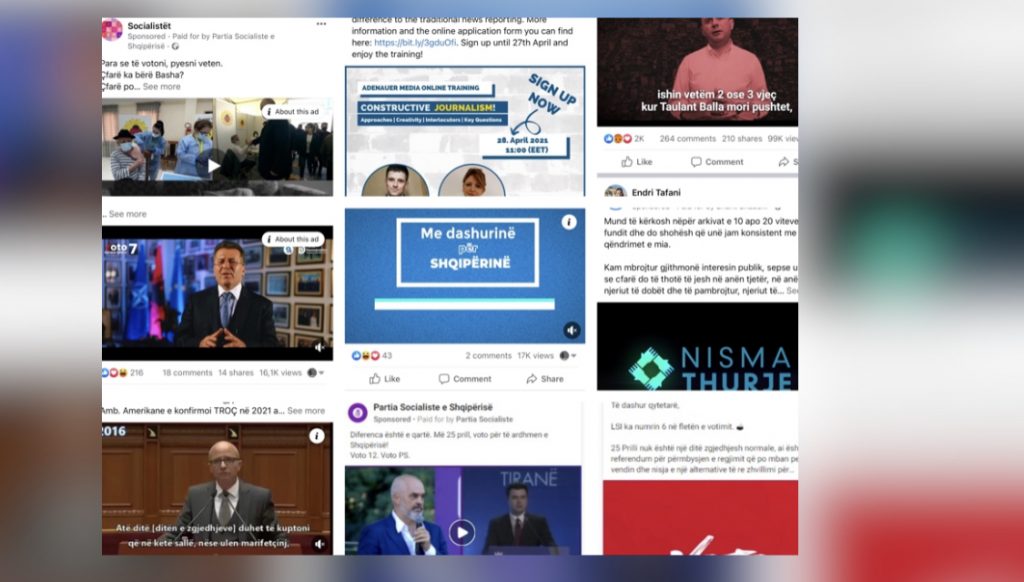 Mijëra dollarë, shpenzuan partitë në Shqipëri për reklama në “Facebook”