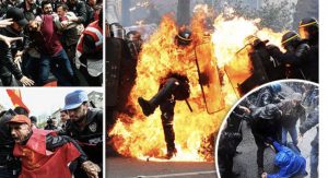 Protestuesit në Francë dalin jashtë kontrollit, përleshen me policinë në ditën e 1 Majit