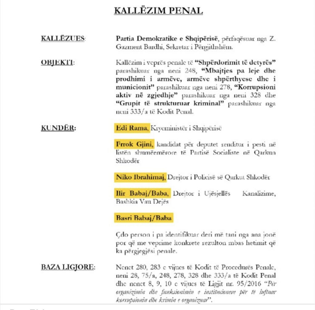 PD denoncon me emra: Si u lirua vëllai i kandidatit për deputet të PS tri ditë para zgjedhjeve