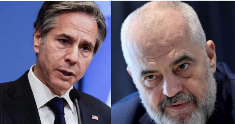 Sekretari Amerikan i Shtetit  letër  Ramës: Ne do ta mbështesim Shqipërinë për të kryer reformën në drejtësi