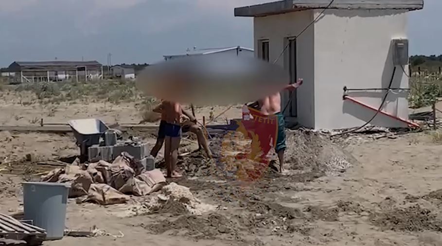 Ndërtim pa leje në plazh publik/ Arrestohet pronari i lokalit dhe tre persona të tjerë, ja për çfarë akuzohen (EMRAT)