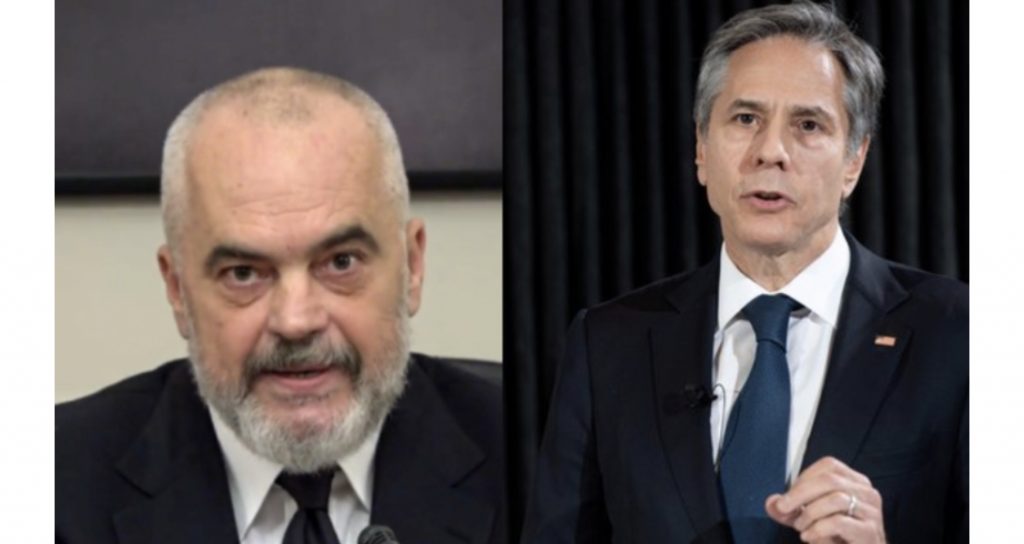 Kryeministri Edi Rama takim me Sekretarin Amerikan të Shtetit, Antony Blinken
