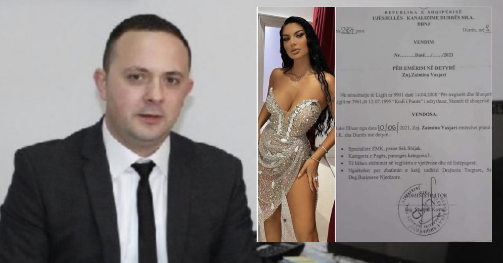 Zaimina Vasjari ‘shtrin tubat’ e ujësjellësit në Shijak
