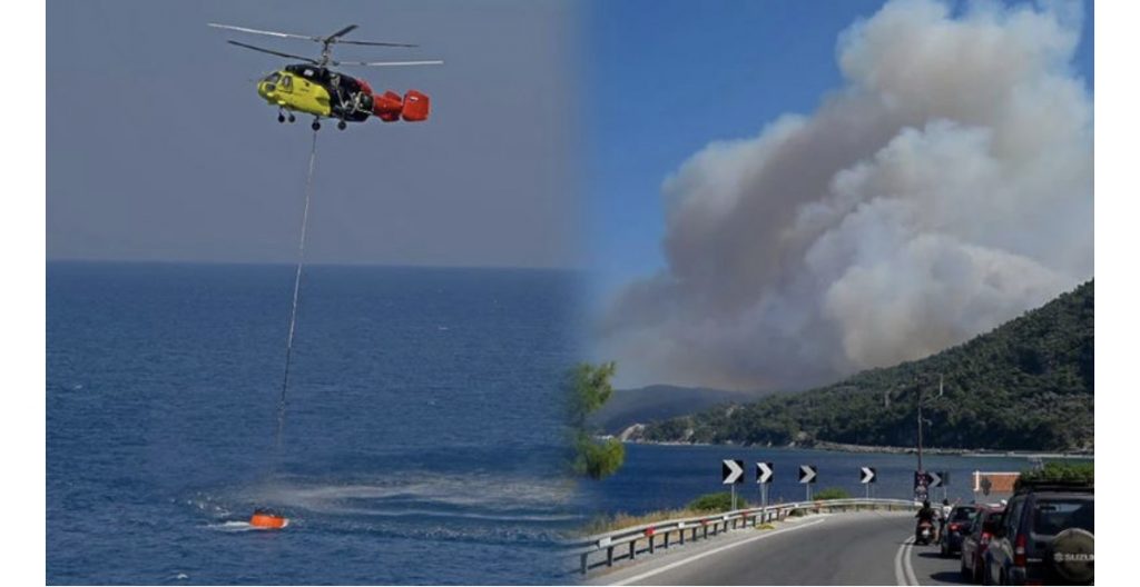 Zjarri në ishullin grek del jashtë kontrollit, evakuohen pushuesit në hotele