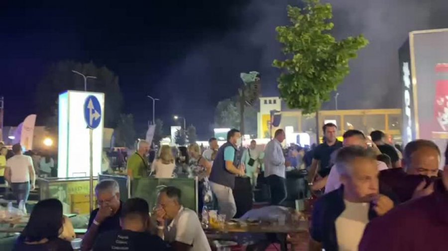 VIDEO/ Hidhet gaz lotsjellës në koncertin e Bregoviç