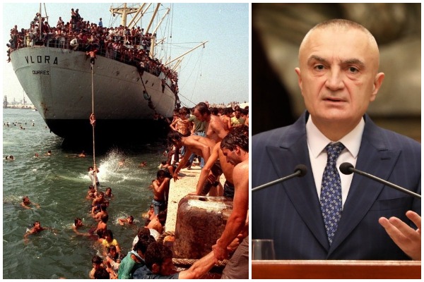 Presidenti Meta kujton eksodin e vitit 1991: Anija “Vlora” na fton për reflektim