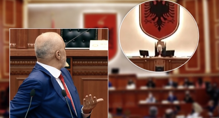 Rama acarohet me Nikollën, i bërtet në parlament: Po leje tani, kujt po ja bën