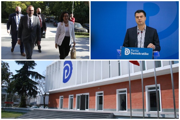 Ambasadorja amerikane Yuri Kim mbërrin në selinë e PD-së, takim me kryedmokratin Basha