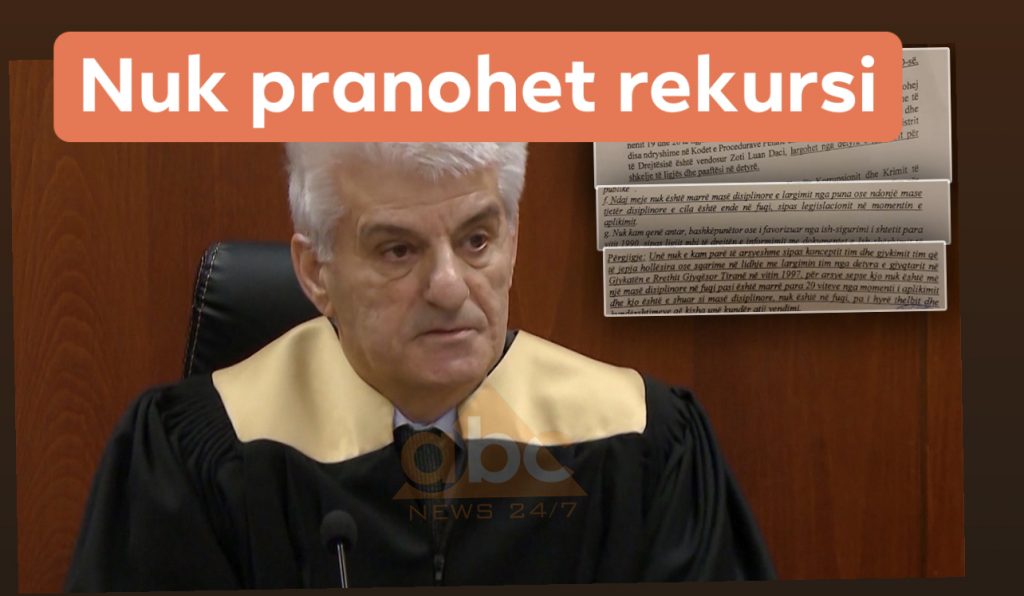 Gjykata e Lartë: Gjyqtari Luan Daci shpallet fajtor