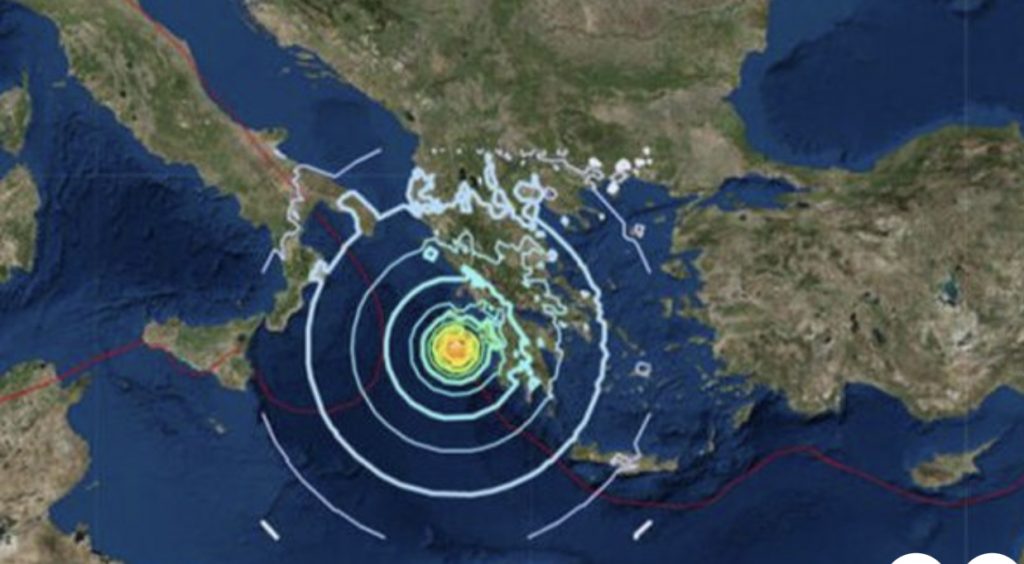Një tërmet i fuqishëm trondit Greqinë