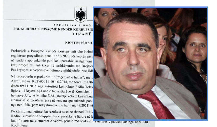SPAK arreston ish-drejtorin e RTSH, Thoma Gëllçi,  për tenderin 87 mln lekë