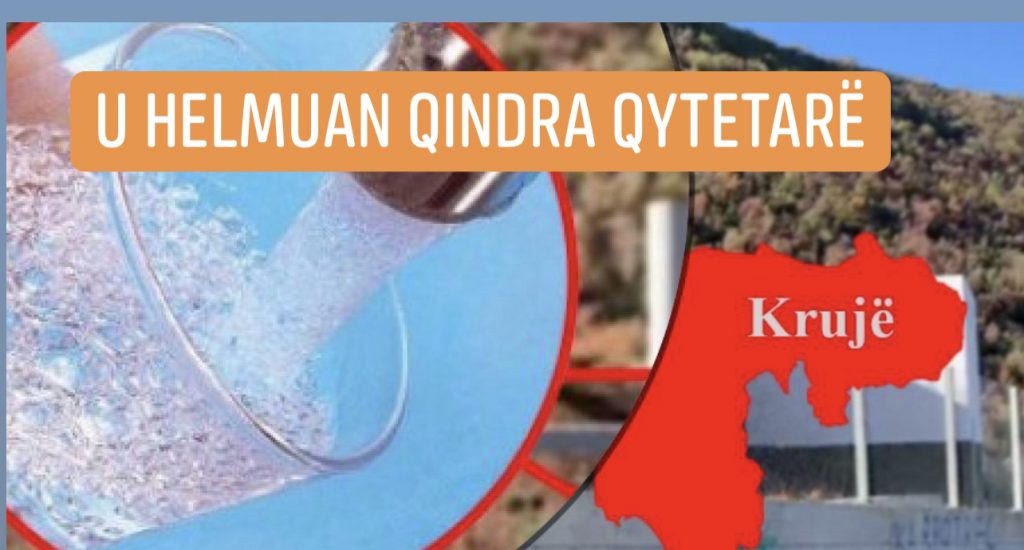 Ujësjellësi i Krujës hap  rubinetin  e ujit : Nuk rekomandohet të pihet