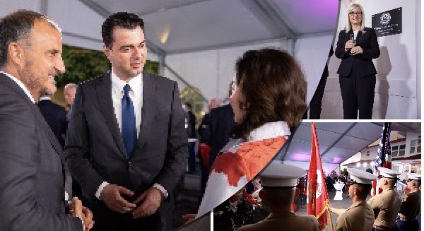 30-vjetori i marrëdhënieve SHBA-Shqipëri/ Basha dhe demokratët në pritjen e Ambasadës, mungon Rama!