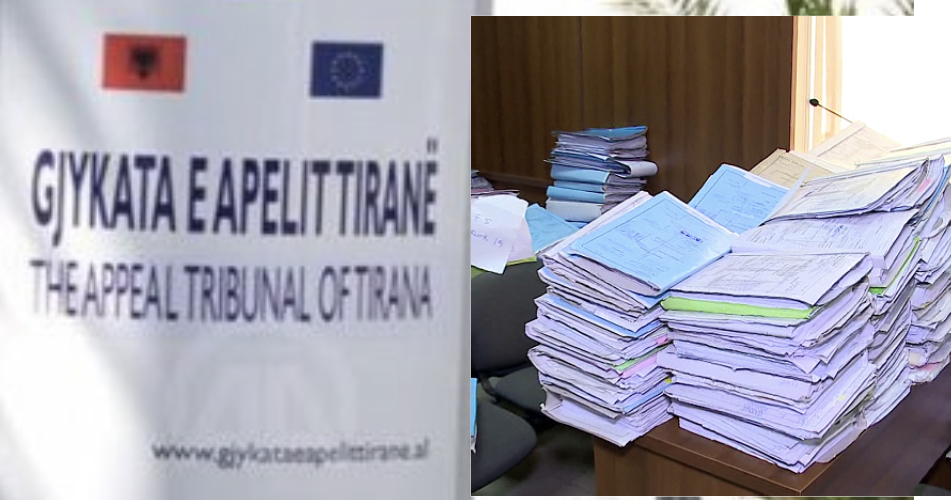 Gjykata e Apelit Tiranë 43 mijë dosje me 10 gjyqtarë