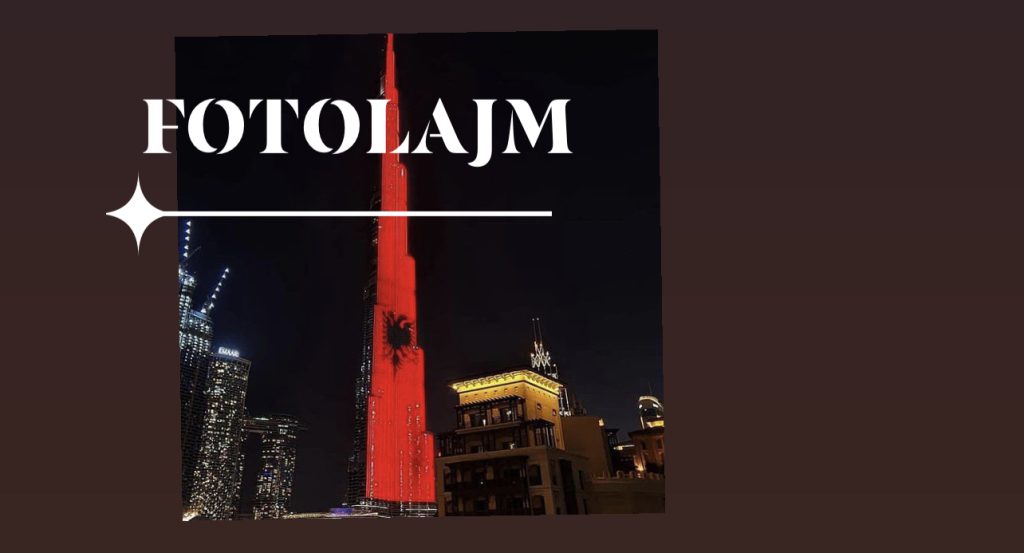 Burj Khalifa në Dubai “vishet” kuqezi për festat kombëtare
