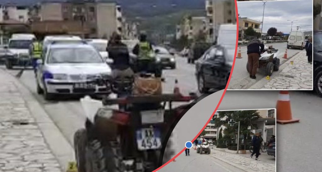 Motomjeti del nga rruga, merr zvarrë kalimtarin mbi trotuar