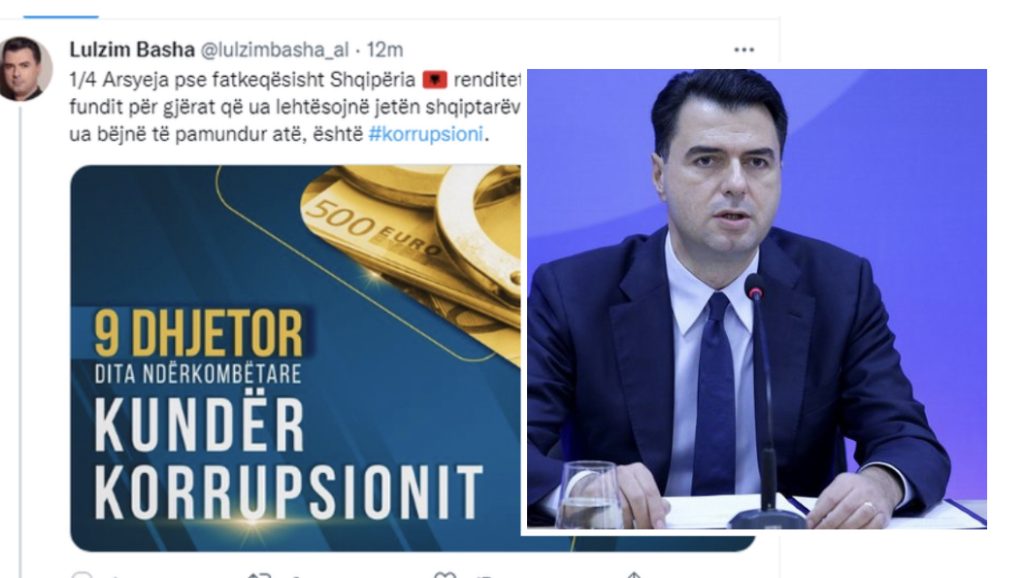 Basha kërkon ‘pastrimin e politikës’: Është koha të përballemi me të korruptuarit dhe të lidhurit me krimin