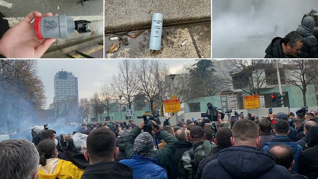 Rrethimi i PD/ Granata dore, tymuese, çekiçë e leva, çfarë përdorën protestuesit sot? (Foto)