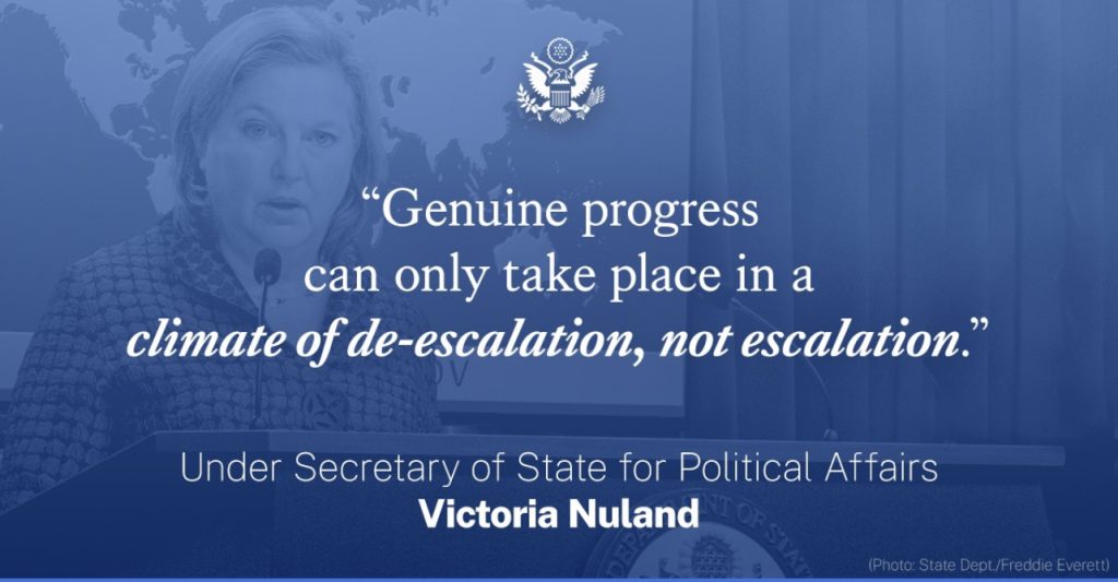 Ambasada amerikane shpërndan mesazhin e fortë të Nën Sekretares së Shtetit, Victoria Nuland