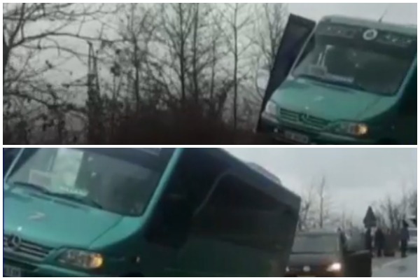 FOTO/ Autobusi me pasagjerë del nga rruga tek ‘Kthesa e Murrashit’ në Librazhd