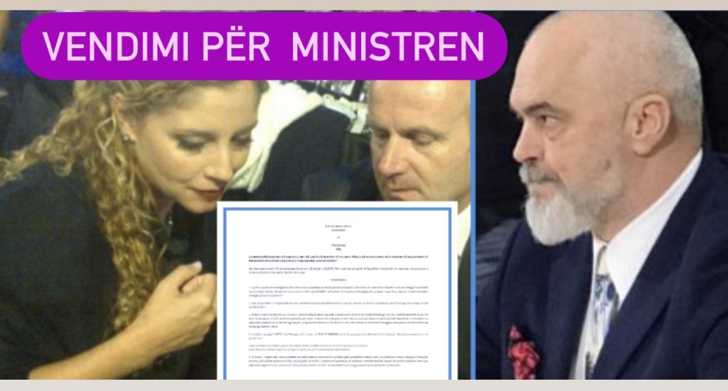 Rama vendim për bashkëshortin e  ministres Olta Xhaçka