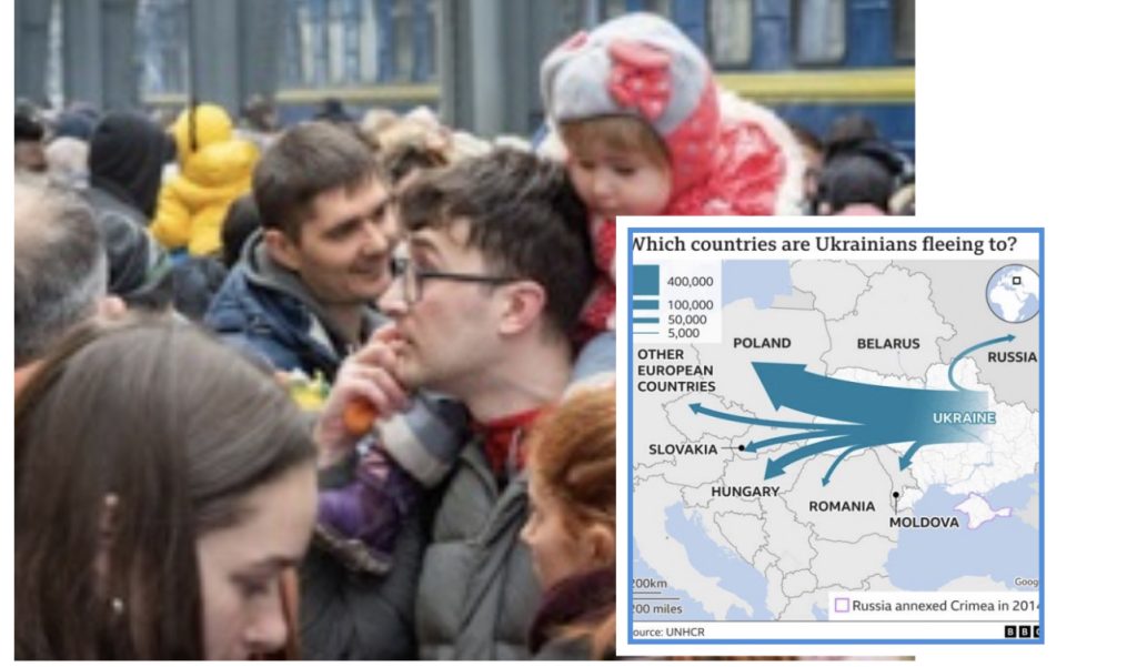 Gati 900 mijë njerëz janë larguar nga Ukraina, Polonia pret shumicën prej tyre
