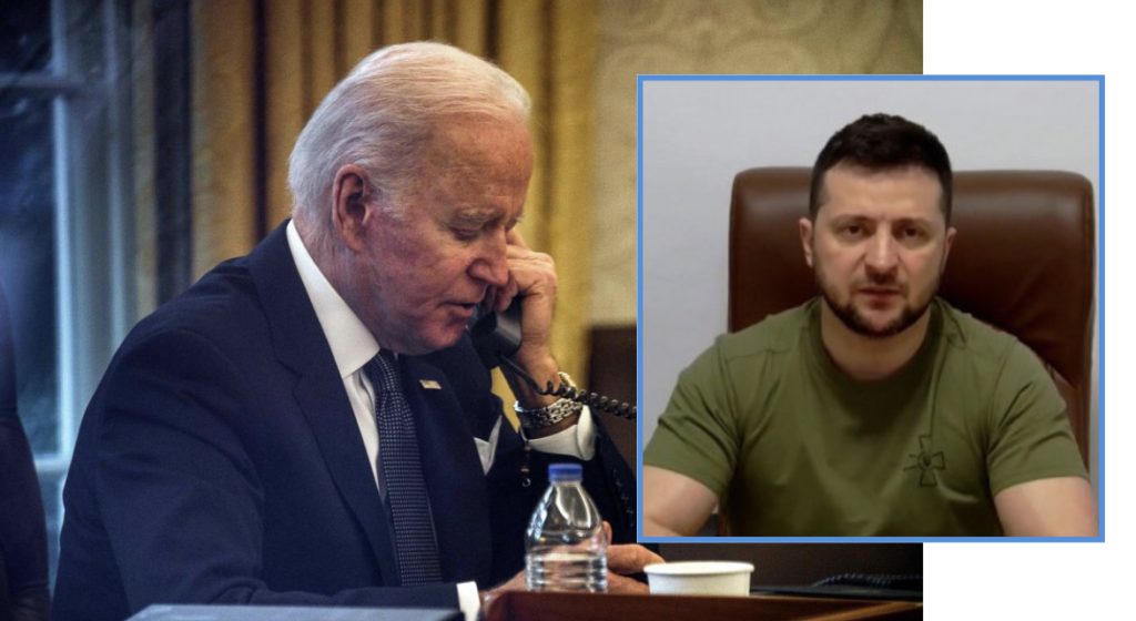 Biden  bisedë telefonike me Zelenskyn