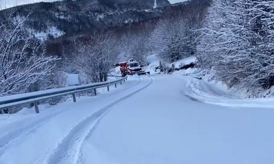 VIDEO/ Korça vesh petkun e bardhë në pranverë. Temperaturat deri në -3