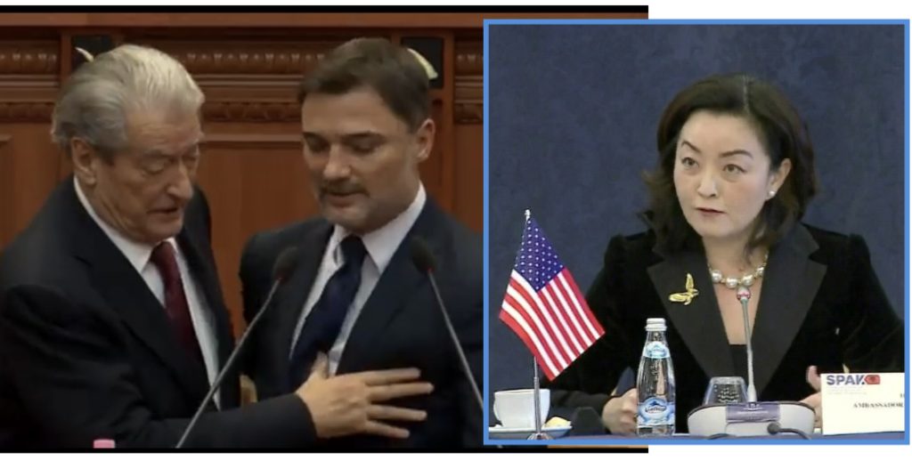 Incidenti Berisha-Alibeaj në Kuvend/ Reagon ambasadorja Kim: Nuk duhet të përsëritet!
