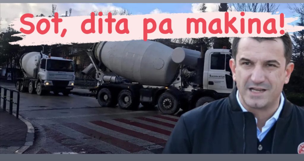 Betonieret  pushtojnë  rrugët e Tiranës