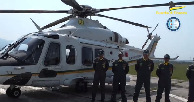 Guardia di Finanza monitorim nga ajri në veri të Shqipërisë