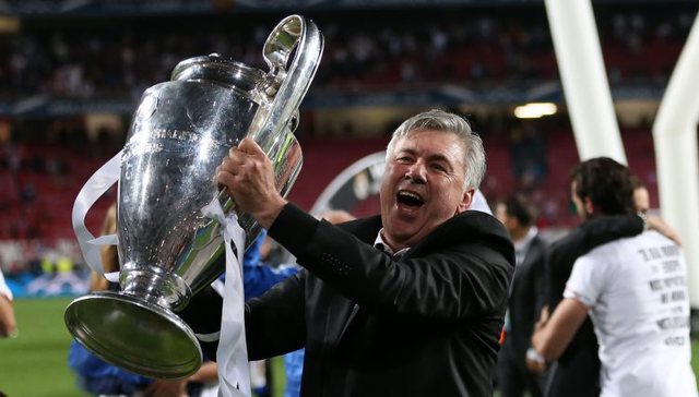 Anceloti,  trajneri që ka fituar më shumë Champions League