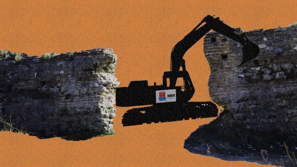 Koncensionari i portit rrafshoi monumentin antik në Porto-Romano