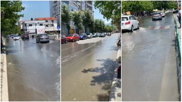 Shiu i verës përmbyt Elbasanin ujërat e zeza ‘pushtojnë’ qytetin