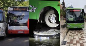 Tjetër autobus i  Veliajt  përplaset