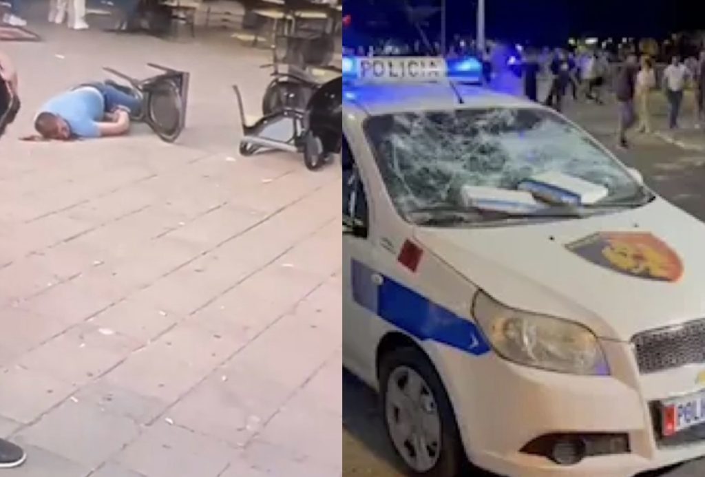 Përplasjet mes tifozerive dhe policisë/ 19 efektivë të plagosur, njërin e qëlluan me thikë