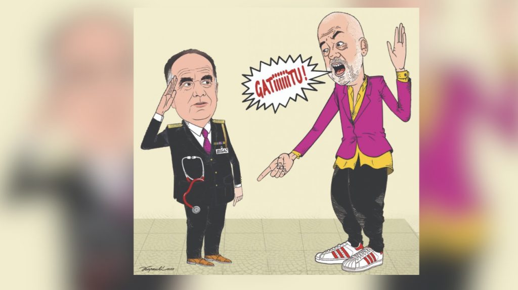 KARIKATURA/ Presidenti, gatitu para Ramës