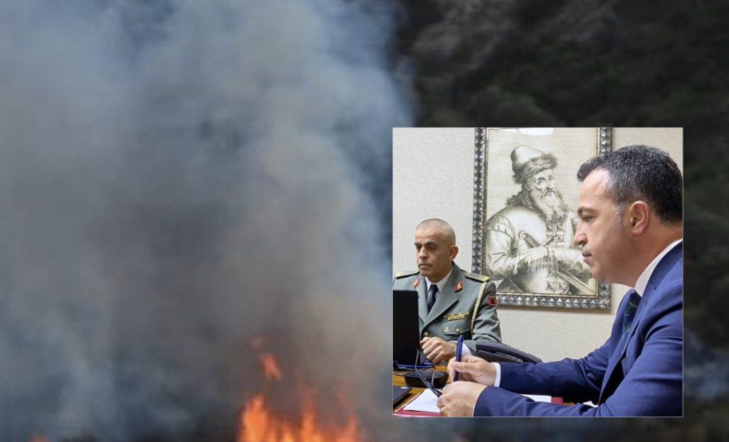 Sazani digjet Niko Peleshi tenton ta shuajë zjarrin nga ‘tastiera’