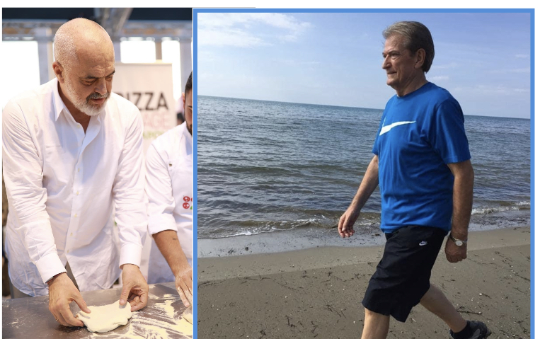Edi picajol pasi mori ‘presidencën’, Berisha nxjerr inatin me Metën duke ecur në bregdet