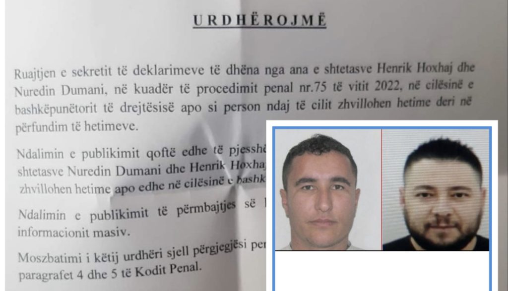 SPAK paralajmëron gazetarët: Gjobë ose burg deri në 5 vite kush publikon dëshminë e Nuredin Dumanit dhe Henrik Hoxhajt