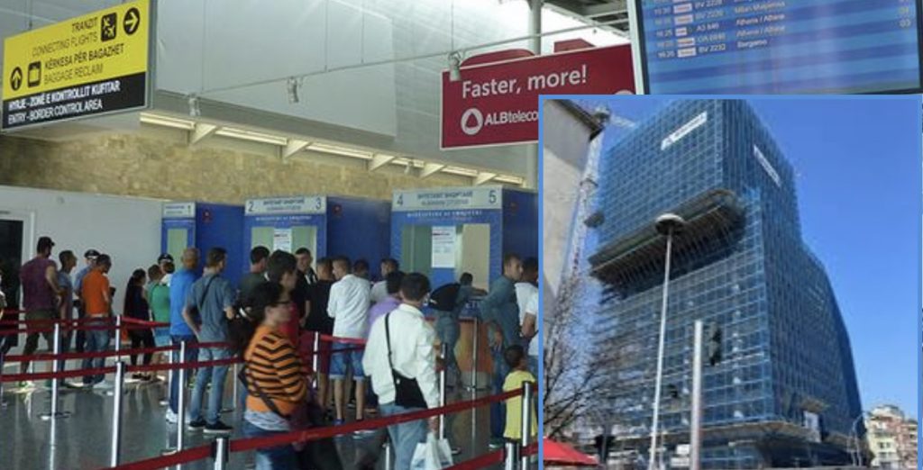 Shqipëria në skela, shqiptarët në aeroporte