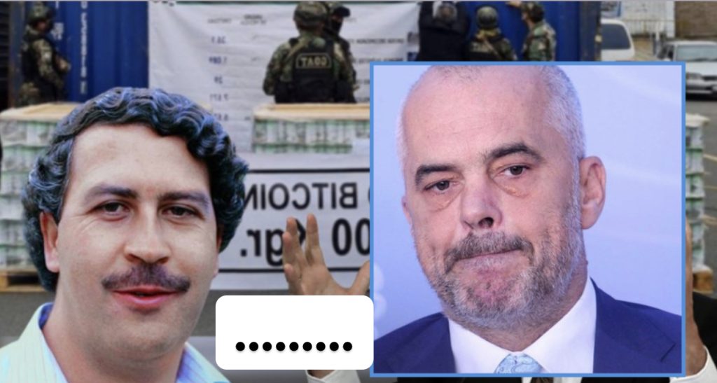 Ironia e  gazetarit Tomorri: Rama  ia kalon edhe  narkotrafikantit   Pablo Escobar