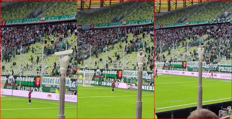 Kaos dhe përleshje në tribuna, ndërpritet takimi i Conference League, ndërhyn policia